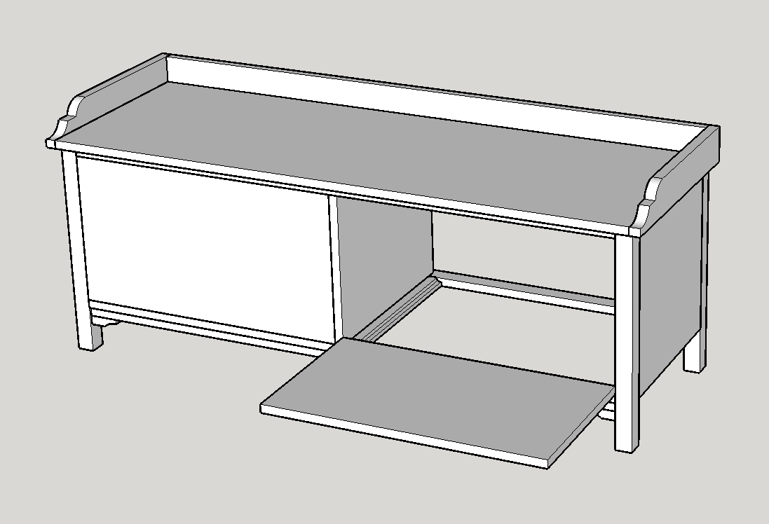 先用sketchup設計結構